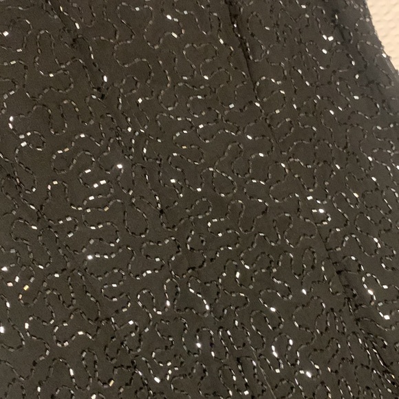Vintage Beaded Black Dress - Picture 4 of 10